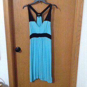 Black and Blue Jersey Nicole Sundress with Racerback